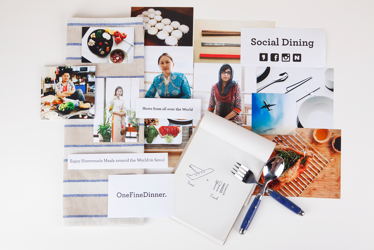 韓國(guó)OneFineDinner餐飲社交平臺(tái)品牌設(shè)計(jì)