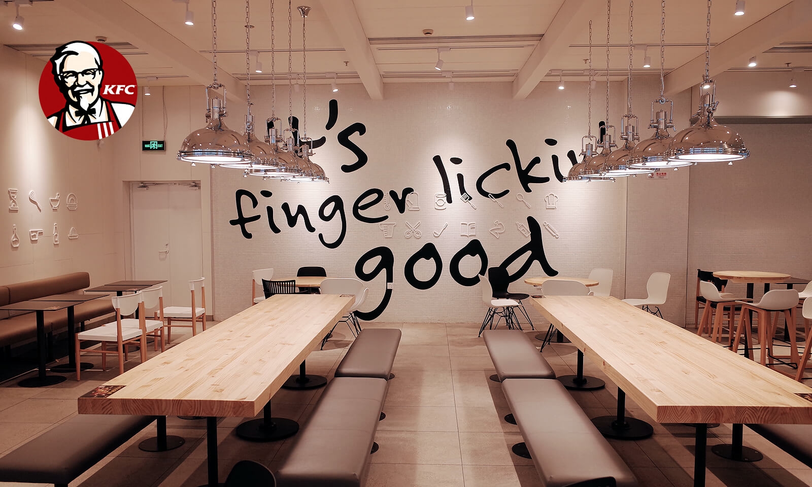 經(jīng)常去肯德基，卻沒有發(fā)現(xiàn)墻上的小巧思|壁畫插畫設計