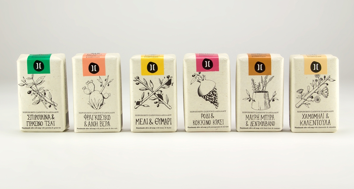 Helleo天然肥皂系列品牌包裝設(shè)計(jì)，六個(gè)肥皂，六個(gè)故事