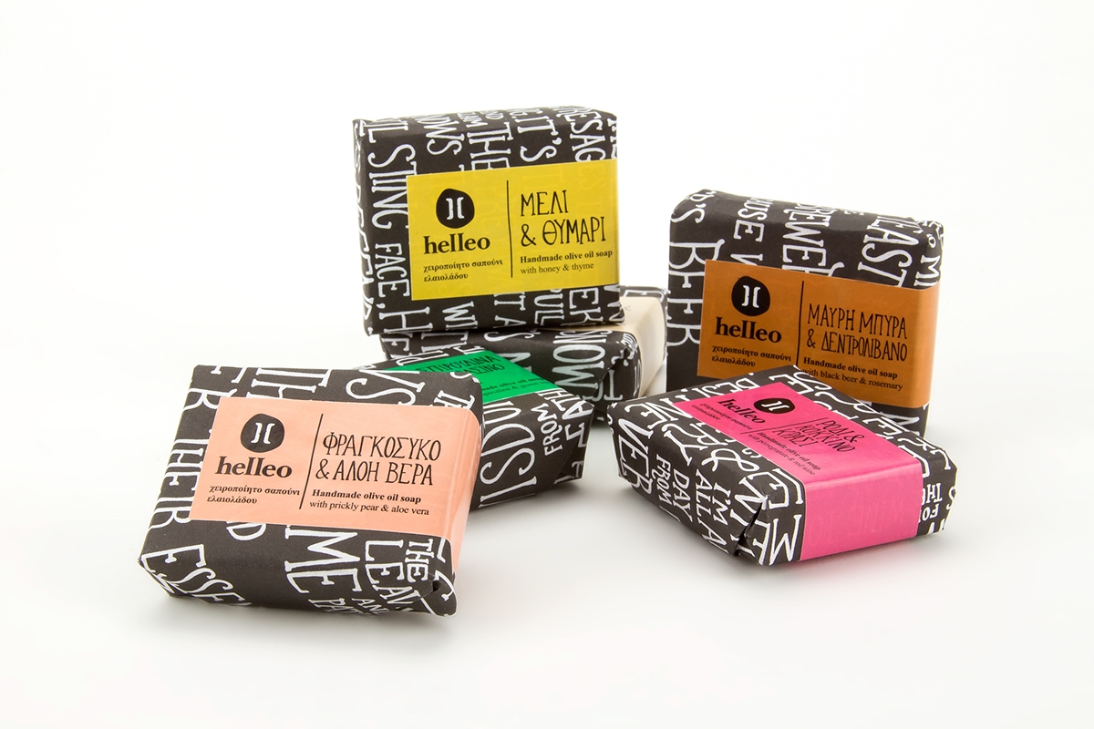 Helleo天然肥皂系列品牌包裝設(shè)計(jì)，六個(gè)肥皂，六個(gè)故事