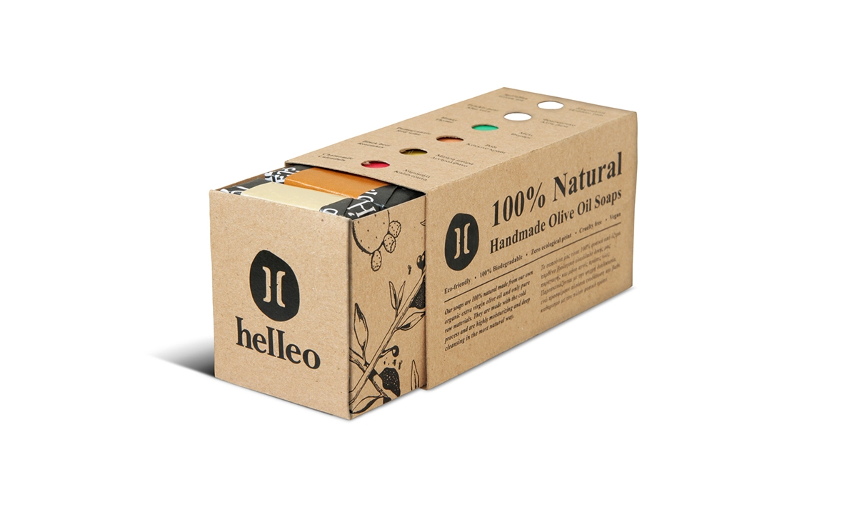 Helleo天然肥皂系列品牌包裝設(shè)計(jì)，六個(gè)肥皂，六個(gè)故事