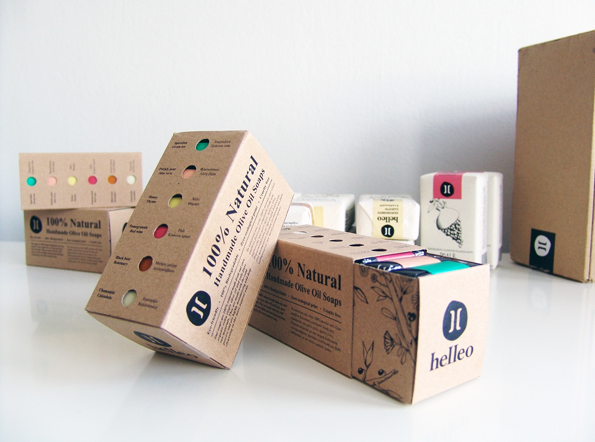 Helleo天然肥皂系列品牌包裝設(shè)計(jì)，六個(gè)肥皂，六個(gè)故事