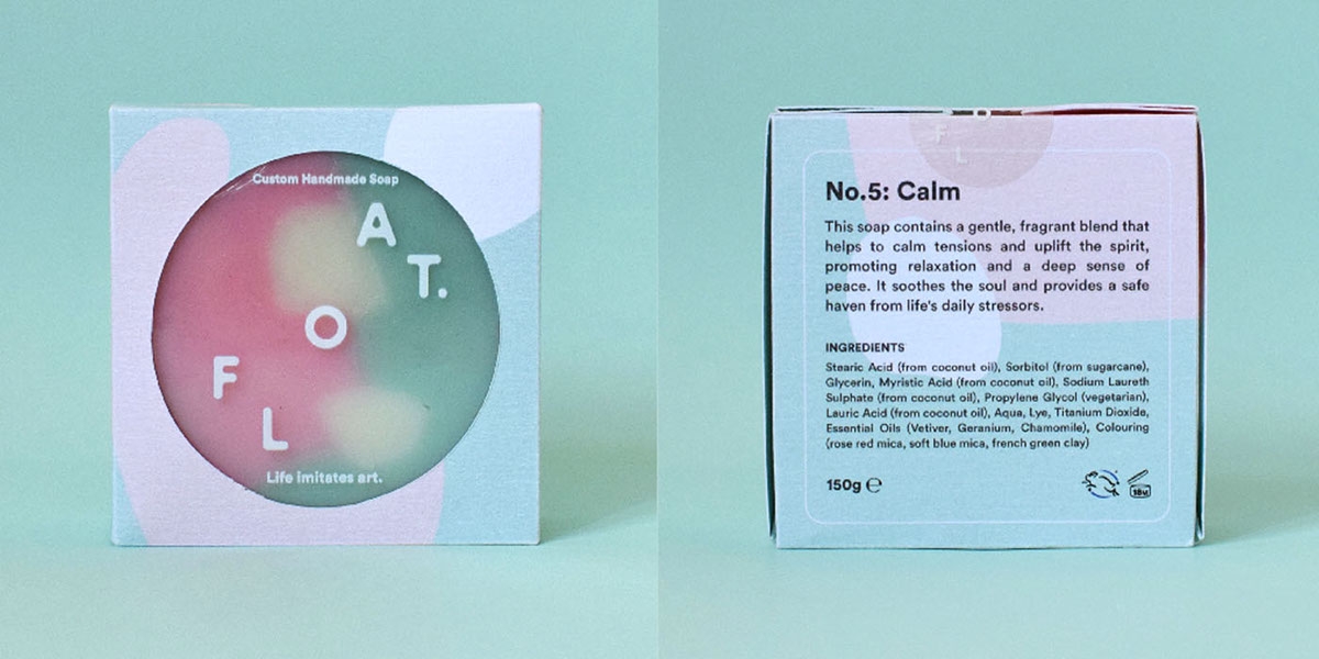 沐浴時間，全新的沐浴用品香皂產品包裝設計，盡情的放松休息吧！