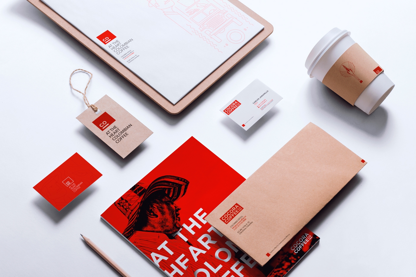 為一個咖啡杯，一個街角咖啡店，做整體的品牌包裝設計