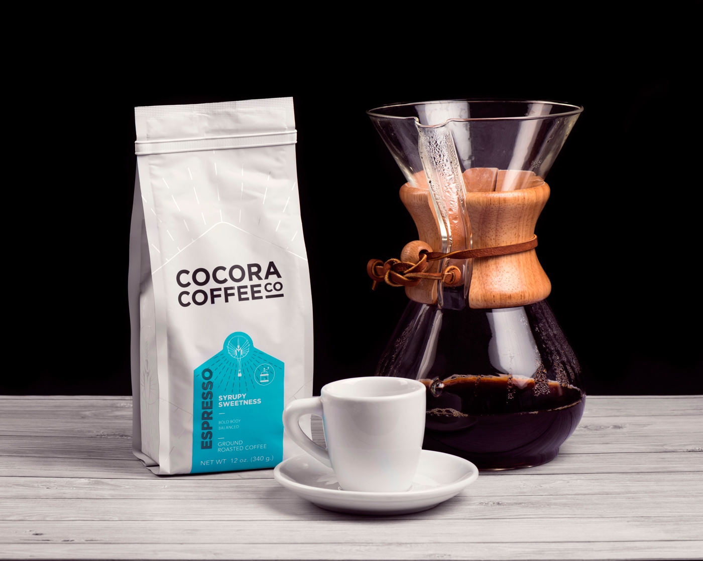 為一個咖啡杯，一個街角咖啡店，做整體的品牌包裝設計