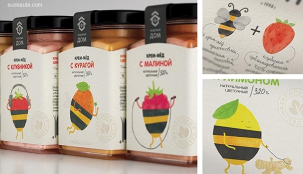 可愛到飛起的小水果？俏皮蜂蜜漿果包裝設計